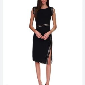 Michael Kors Black & Gold Studded Dress